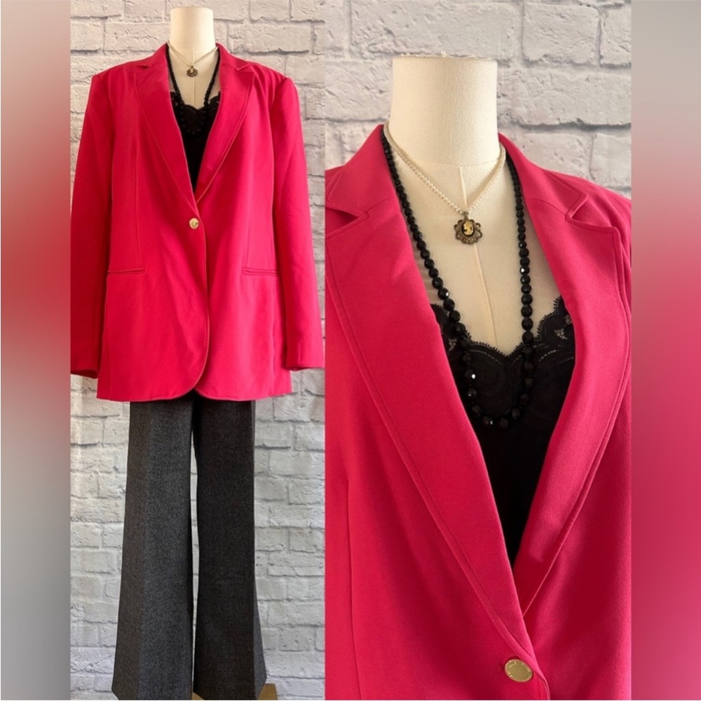Anne Klein Vibrant Pink Blazer